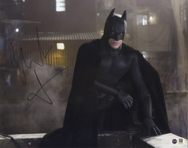 christian bale signed photo batman, shanks autogrpahs