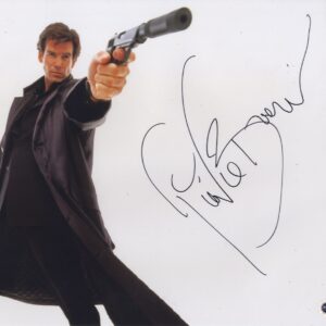 PIERCE BROSNAN SIGNED ACG.SHNAKS AUTOGRAPHS