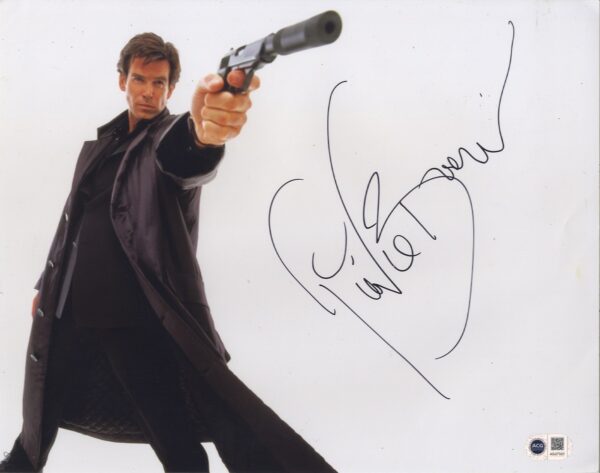 PIERCE BROSNAN SIGNED ACG.SHNAKS AUTOGRAPHS