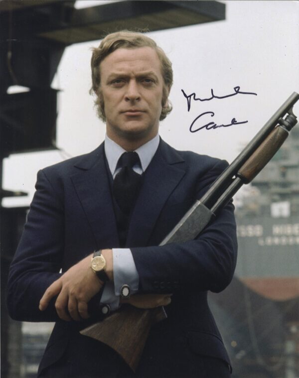 Michael caine signed get Carter.shanks autographs