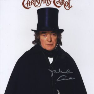 muppets christmas carol michael caine signed photo.shanks autographs