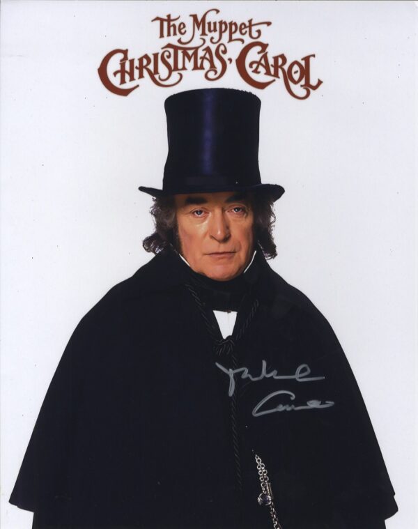 muppets christmas carol michael caine signed photo.shanks autographs