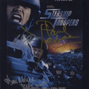 star ship troopers signed photo, Verhoeven, casper van den .shanks autographs