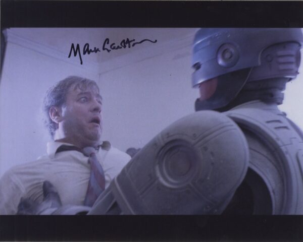 mark carlton 'miller' Robocop signed photograph. shanks autographs