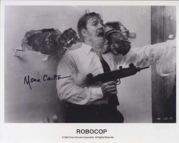 mark carlton 'miller' Robocop signed photograph. shanks autographs