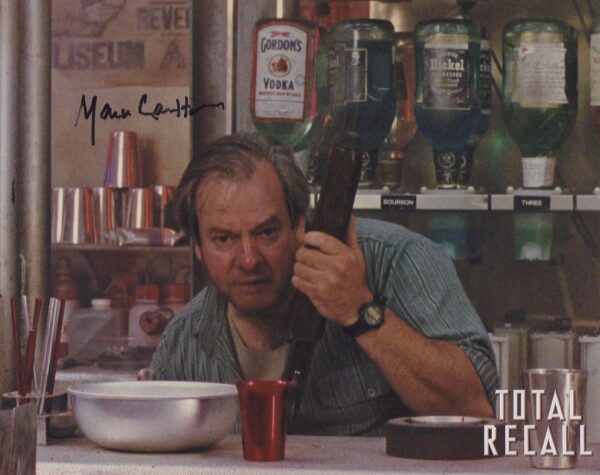 mark carlton 'total recall' signed photo.shanks autographs