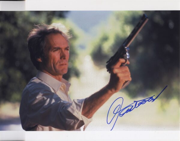 CLINT EASTWOOD SIGNED PHOTO.SHANKS AUTOGRAPHS