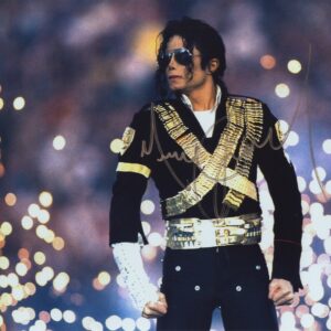 Michael Jackson signed 11x14 photograph.shanks autographs