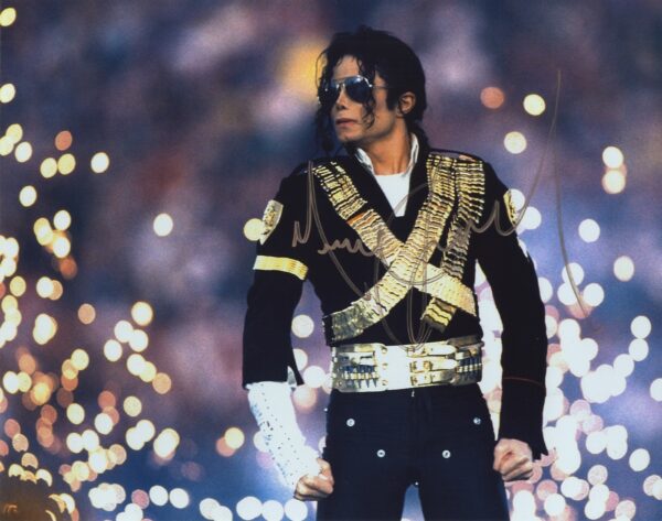 Michael Jackson signed 11x14 photograph.shanks autographs