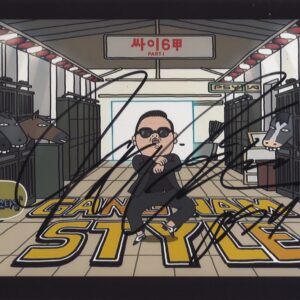 psy korean pop singer signed photo.shanks autographs