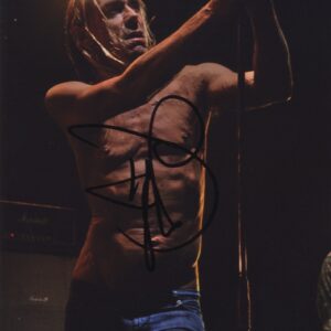 Iggy pop signed photograph.shanks autographs