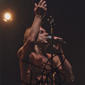 Iggy pop signed photograph.shanks autographs