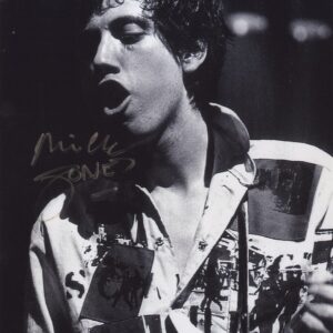 Mick Jones signed photo, the clash . shanks autographs