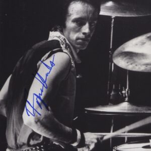 Topper head-on the clash drummer signed photograph.shanks autographs