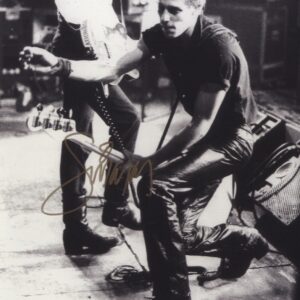 Paul simonon signed photo, the clash . shanks autographs