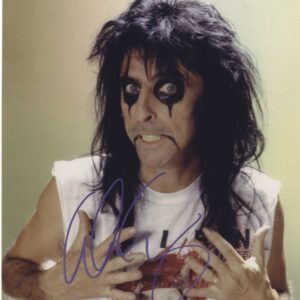 Alice Cooper signed photo.shanks autographs