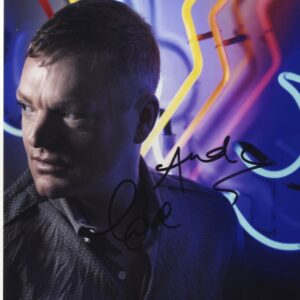 andy bell erasure signed photo.shanks autogrpahs