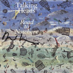 David Byrne signed talking heads vinyl single.shanks autographs