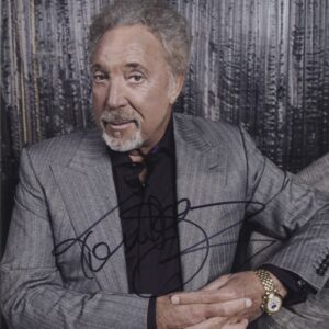tom jones signed photo.shanks autographs