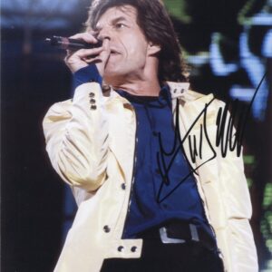 mick jagger signed photo.the Rolling Stones.shanks autographs