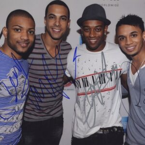 JLS boyband signed photo.shanks autographs