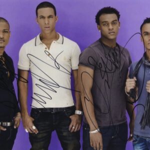 JLS boyband signed photo.shanks autographs