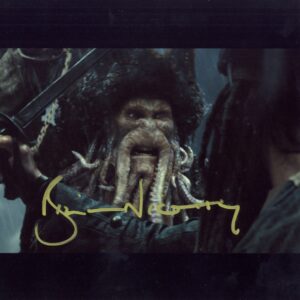 bill Nighy signed pirates photo.