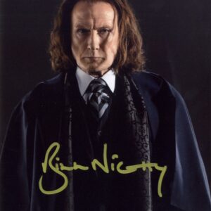 bill Nighy signed photo