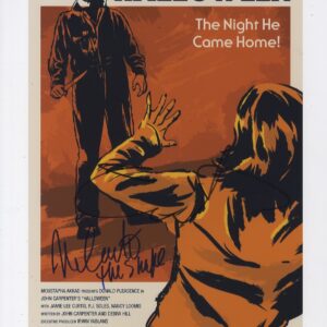 nick castle & jamie lee curtis signed photo