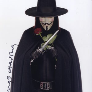 Hugo weaving signed 8x10 photo.shanks autographs