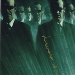 Hugo weaving signed 8x10 photo.shanks autographs