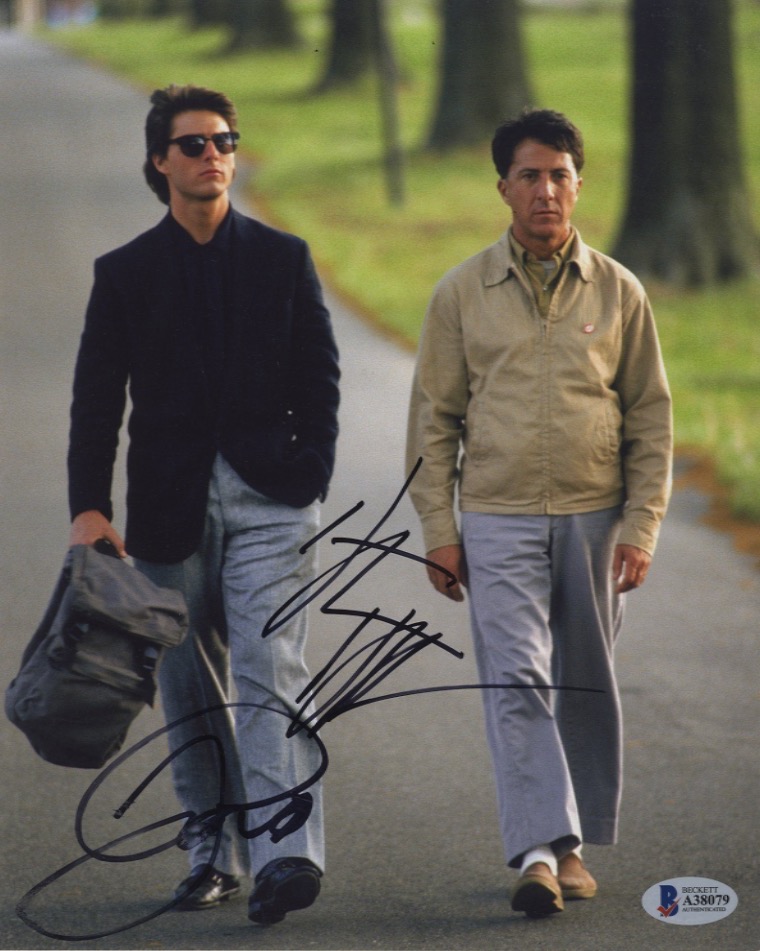 Dustin Hoffman & Tom Cruise signed photo.