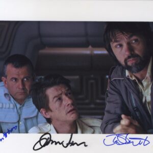 John hurt,ian holm & tom skerritt alien signed photo.shanks autographs