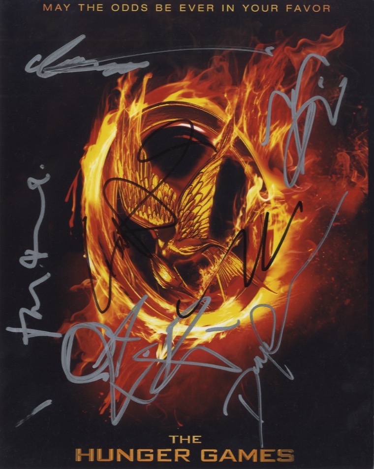 hunger games cast signed .shanks autographs
