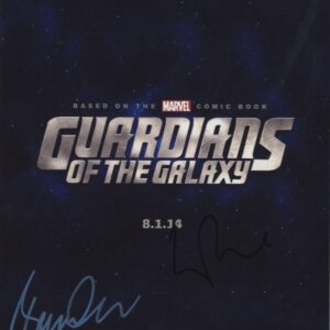 guardians of the galaxy lee pace glen close signed