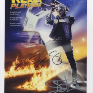 tye Sheridan & Ernest Cline ready player one signed photo.shanks autographs