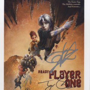 tye Sheridan & Ernest Cline ready player one signed photo.shanks autographs