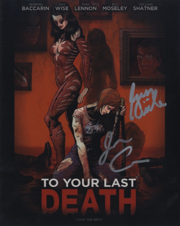 your last death signed photo.shanks autographs