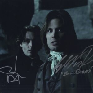 Johnny depp casper van dean signed photo sleepy hollow