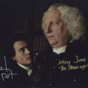 Jeffrey jones & Johnny Depp signed photo.shanks autographs