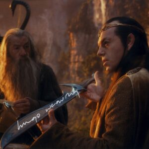 Hugo weaving signed photo.Shanks Autographs - Lord of the Rings Elrond