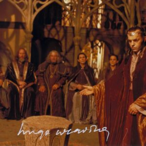 Hugo weaving signed 8x10 photo.Shanks Autographs - Lord of the Rings Elrond