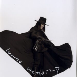 Hugo weaving signed 8x10 photo.shanks autographs