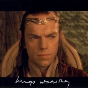 Hugo weaving signed 8x10 photo.Shanks Autographs