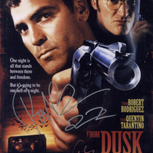 From Dusk Till Dawn George Clooney signed photo tarantino