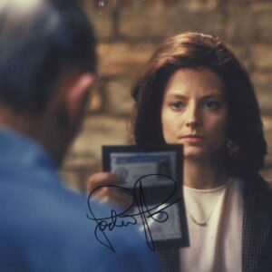 Jodie foster signed photo. silence of the lambs.shanks autographs