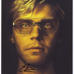 Evan Peters dammer signed photo.shanks autographs