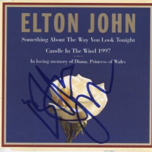 elton john signed cd shanks autographs