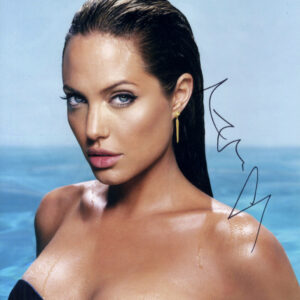 Angelina Jolie signed sexy photo.shamks autographs