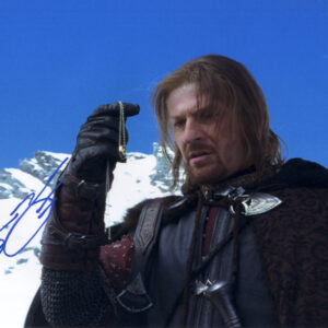 sean bean signed boromir lord of the rings .shanks autographs